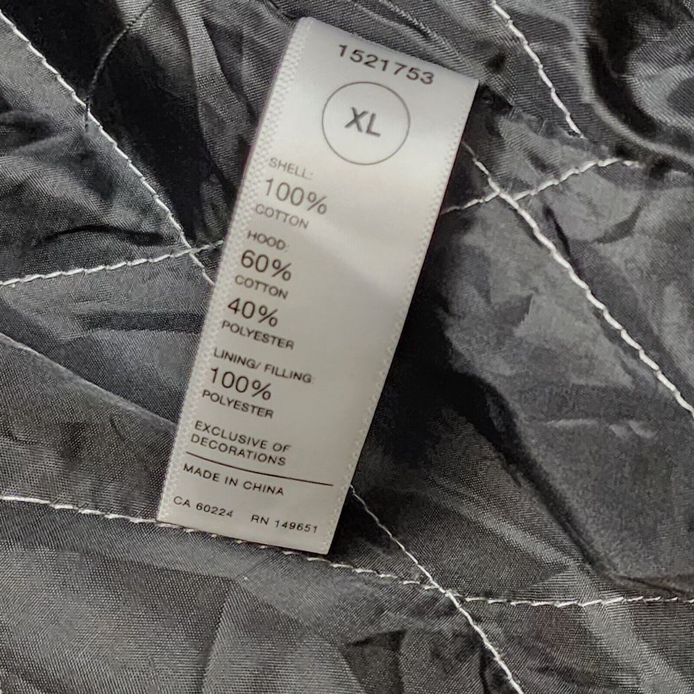 Legendary Outfitters XL Snap Hood Jacket Gray Black Pockets Very‎ Warm Insulated - Picture 6 of 8
